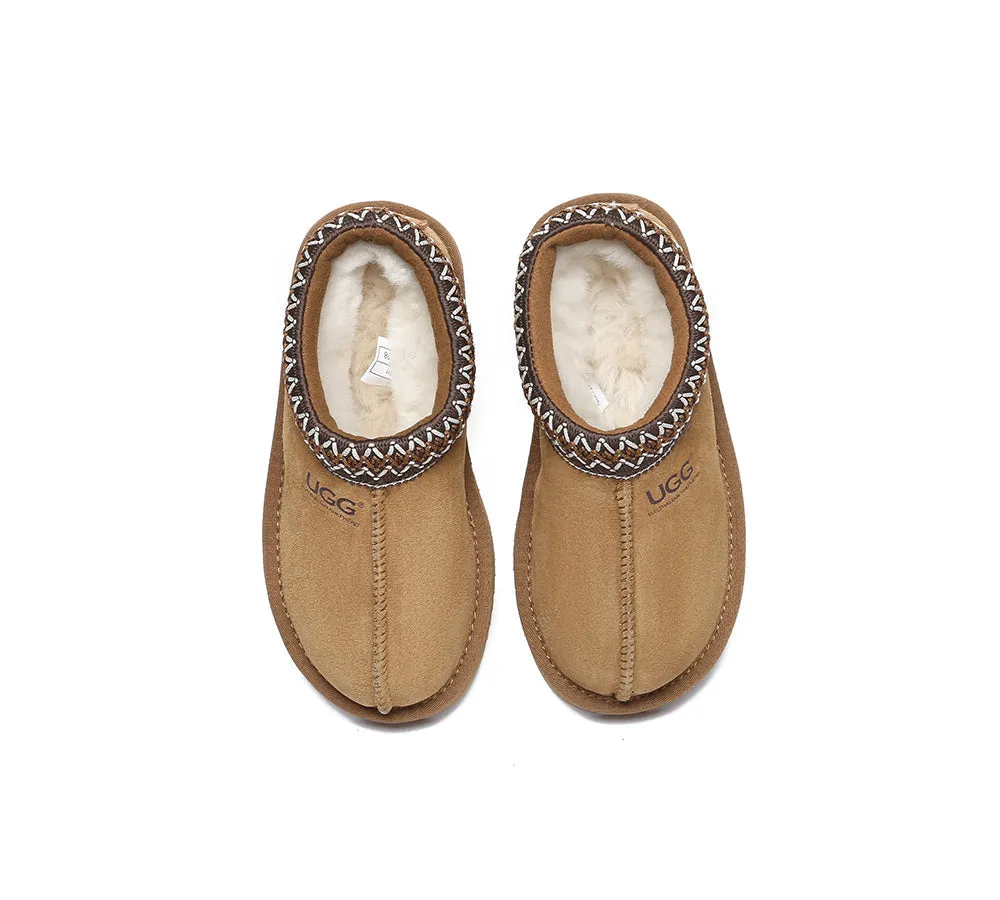 AUSTRALIAN SHEPHERD® UGG Slippers Kids Sheepskin Wool Ankle Tazzy Hippie