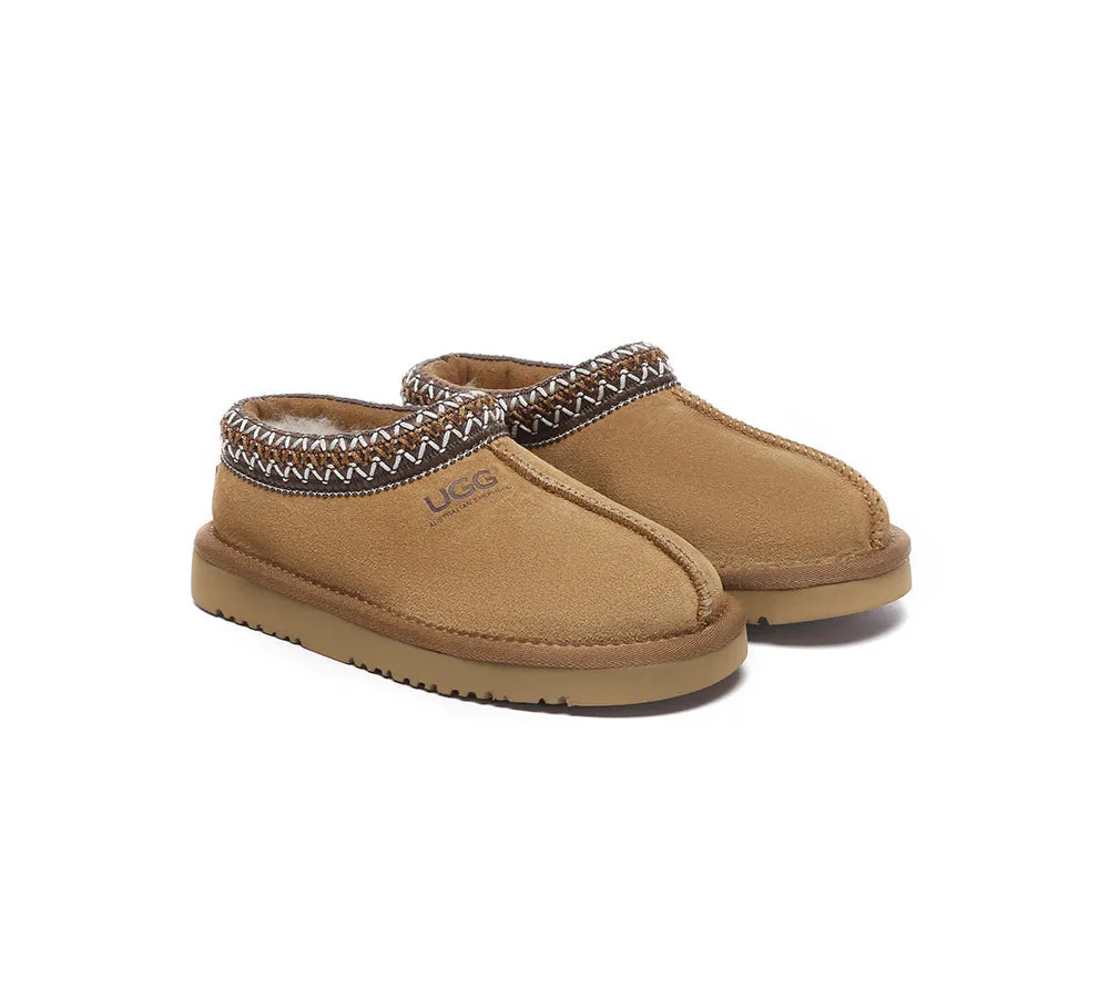 AUSTRALIAN SHEPHERD® UGG Slippers Kids Sheepskin Wool Ankle Tazzy Hippie