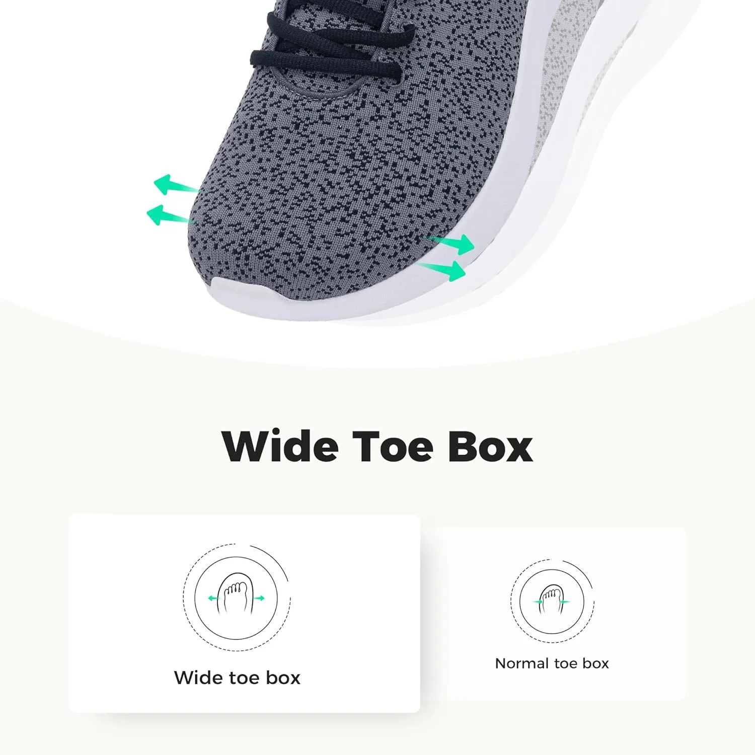 Autper Men's Wide Toe Box Minimalist Barefoot Sneakers Zero Drop Sole Slip On Walking Shoes Comfortable Wide Width Tennis Shoes for Man Size 7-12