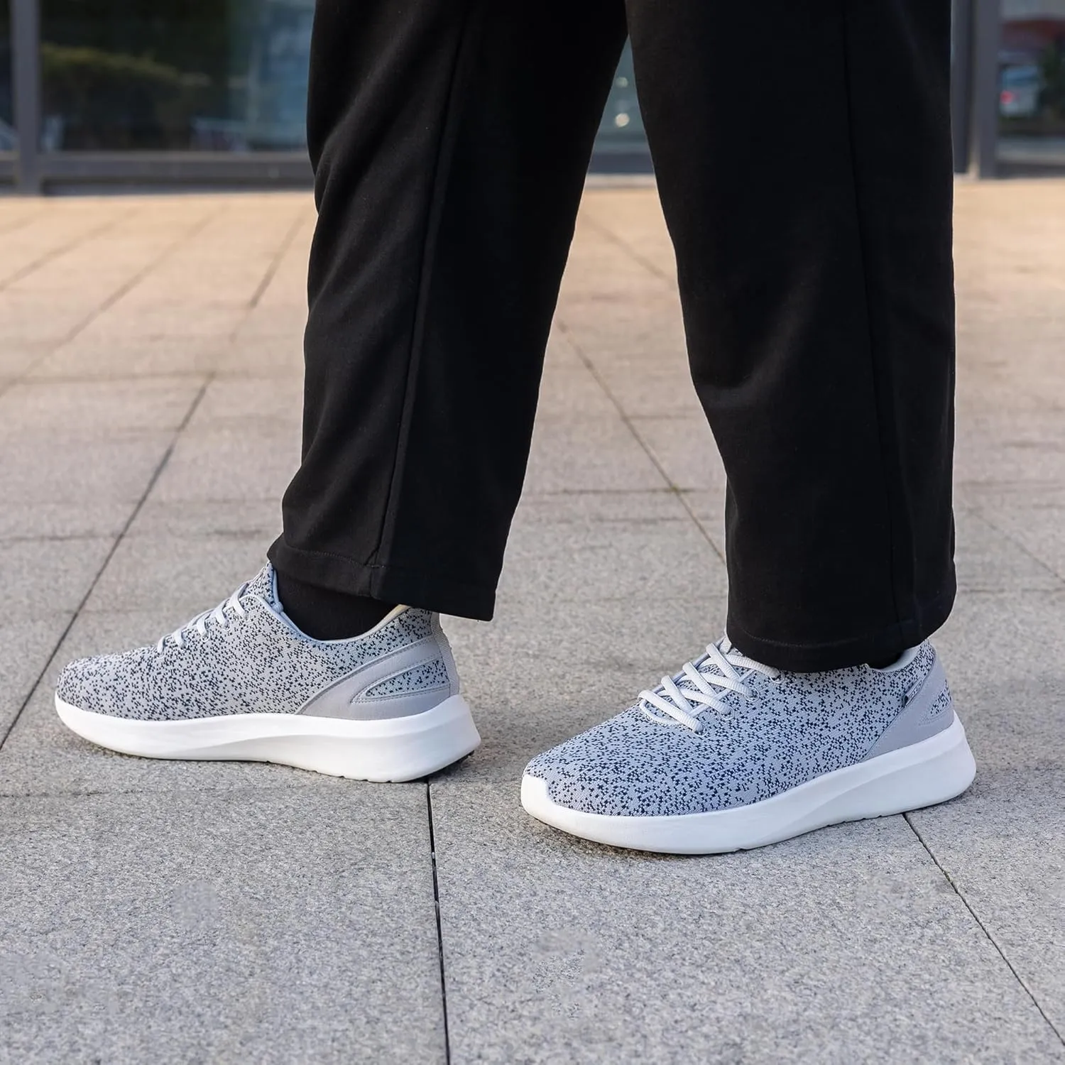 Autper Men's Wide Toe Box Minimalist Barefoot Sneakers Zero Drop Sole Slip On Walking Shoes Comfortable Wide Width Tennis Shoes for Man Size 7-12