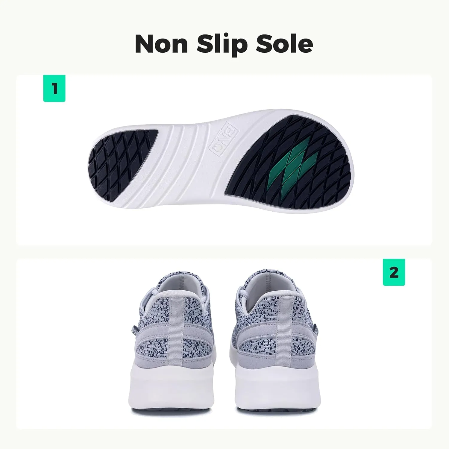 Autper Men's Wide Toe Box Minimalist Barefoot Sneakers Zero Drop Sole Slip On Walking Shoes Comfortable Wide Width Tennis Shoes for Man Size 7-12