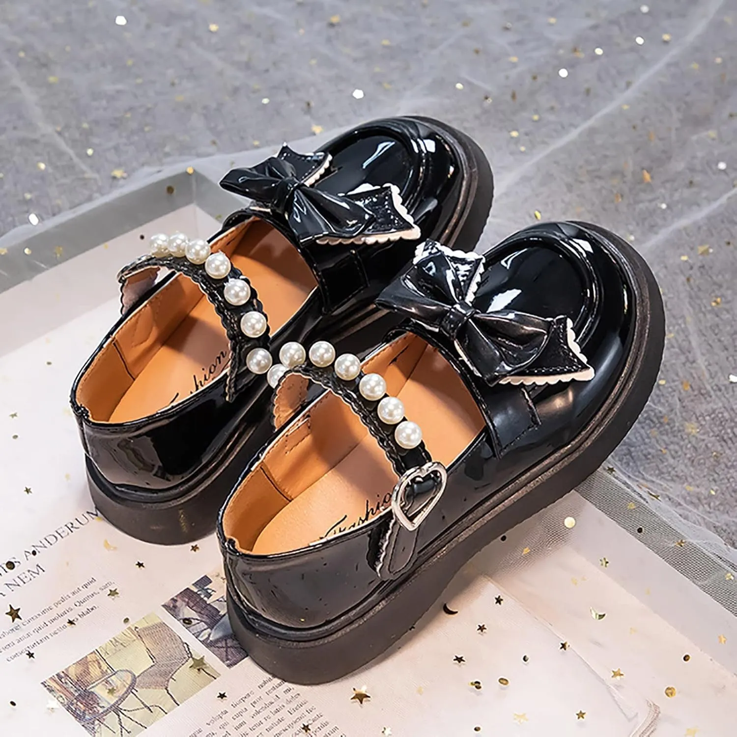 Baby Breathable Shoes Girls Dress Shoes Wedding Bowknot Girl Party School Shoes Leather Shoes For Kids Shoes