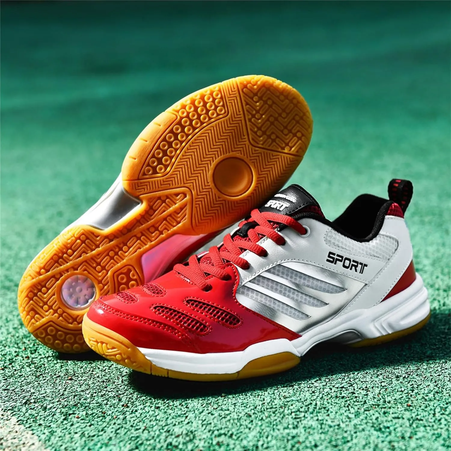 Badminton Tennis Shoes for Mens Women Pickleball Sneakers Casual Indoor Court Shoes for Racketball Table Tennis Squash Volleyball