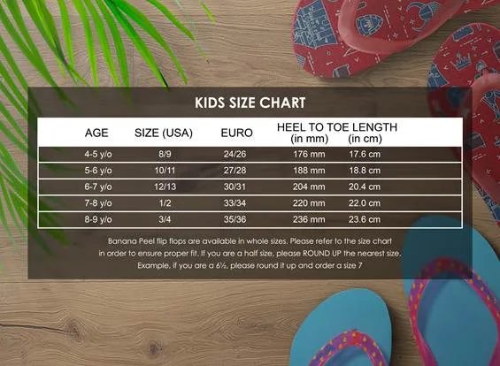 Banana Peel Girls Slippers Kids Frozen Sweet Hello Kitty - Ice Cream Drop