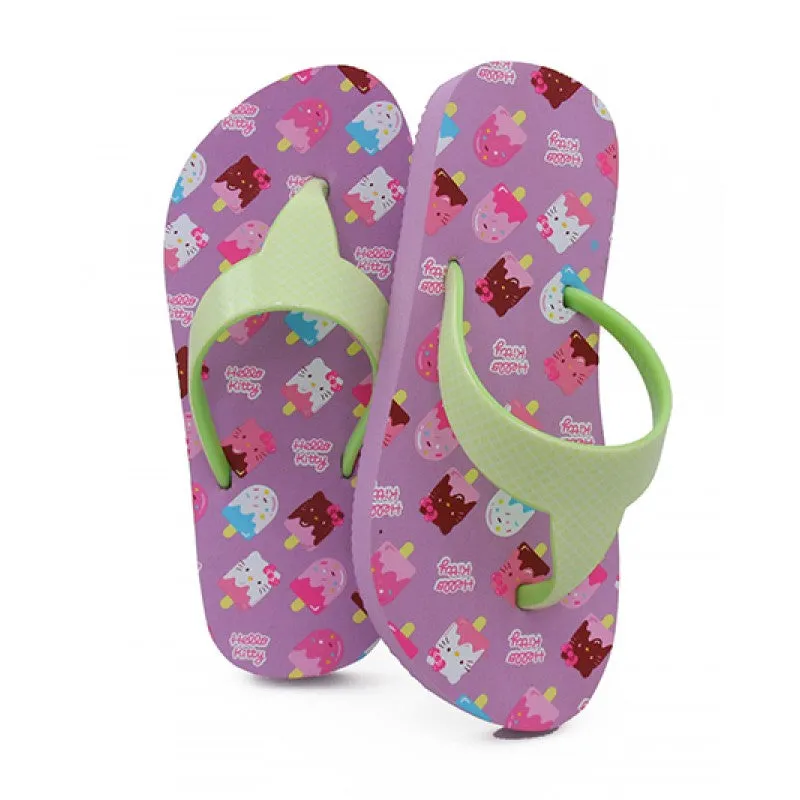 Banana Peel Girls Slippers Kids Frozen Sweet Hello Kitty - Ice Cream Drop