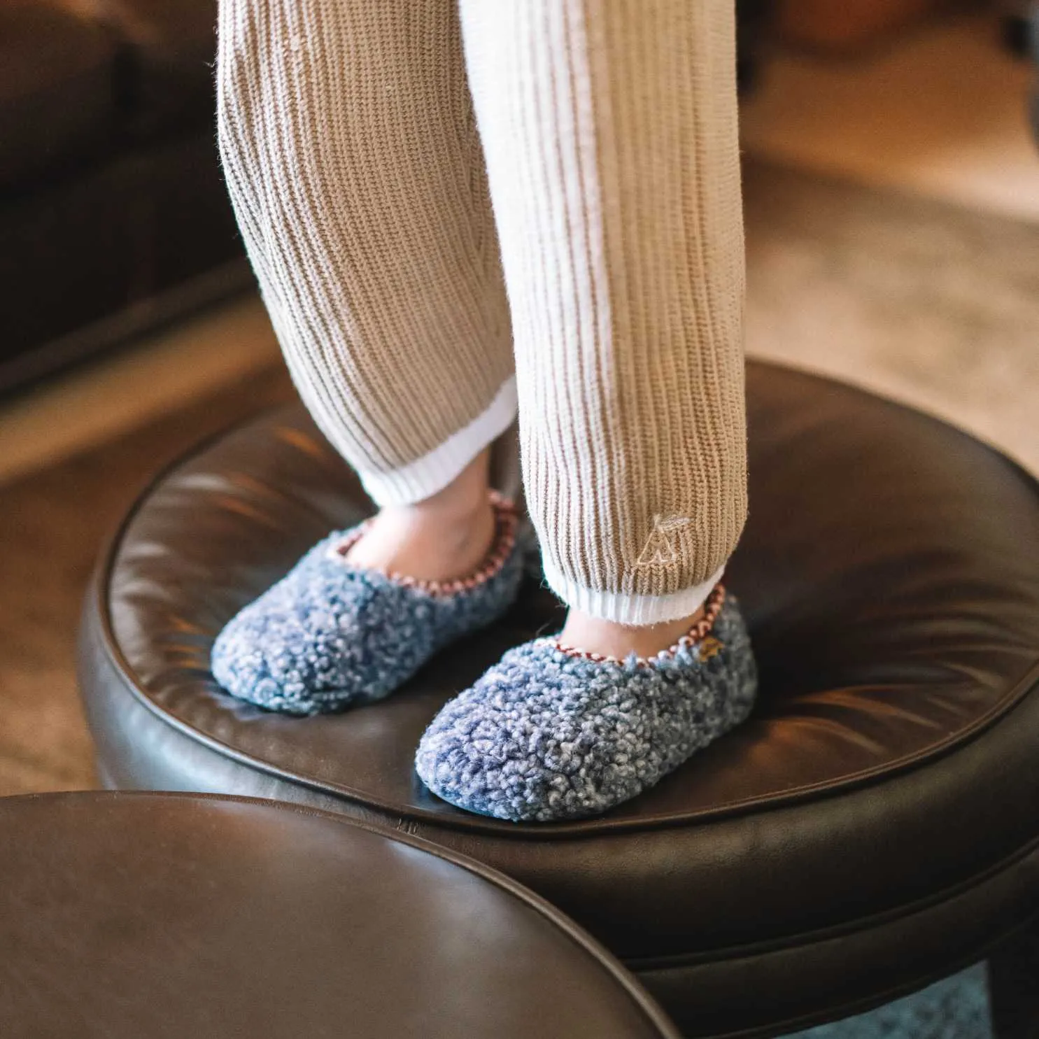 Basic Closed Toe Cotton Slippers for Kids - Lezo-SH