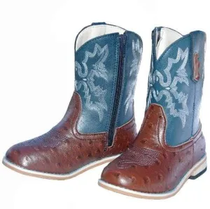 Baxter Junior Western Boots Blue