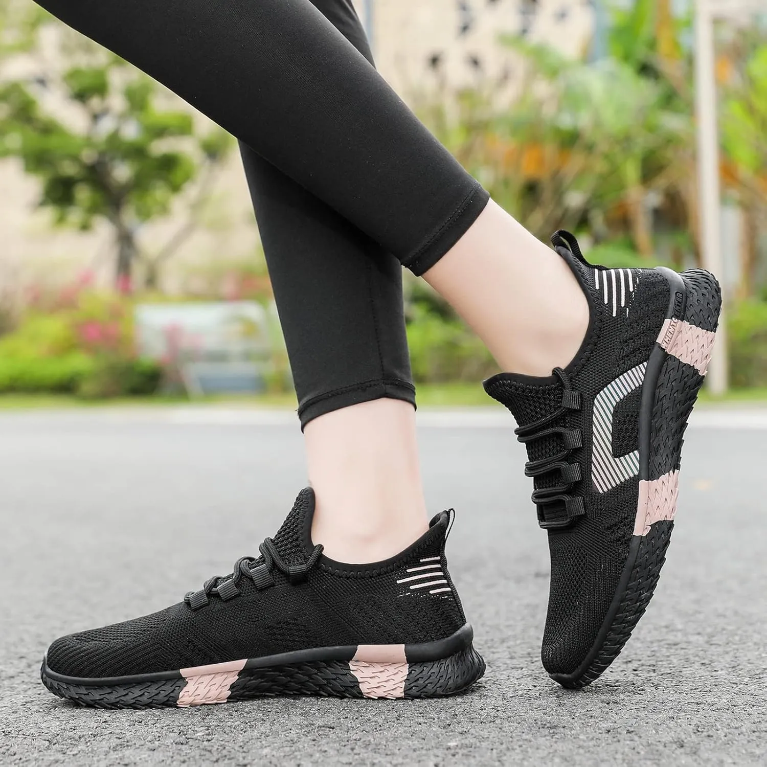 Beita Womens Running Shoes Non Slip Walking Sneakers Breathable Sports Shoes for Gym Travel Work
