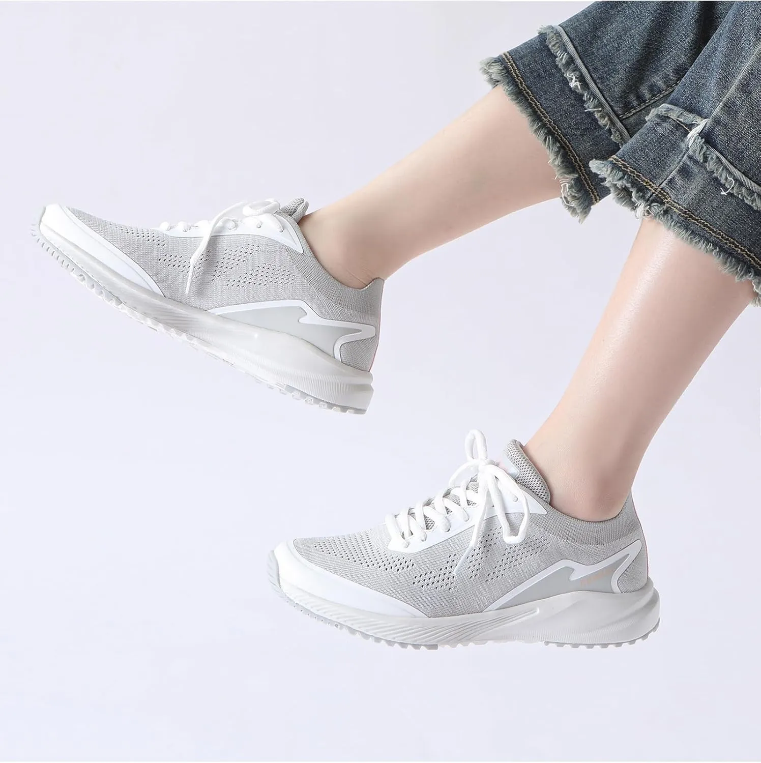 Bernal Women's Fashion Sneakers, Comfortable Mesh Breathable Lightweight Shoes, Walking, Lace-Up, Yoga, Gym, Workout, Casual, Work, Sport, Tennis Shoes