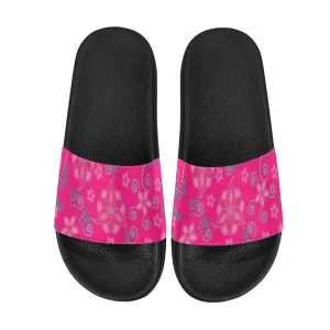 Berry Picking Pink Men's Slide Sandals