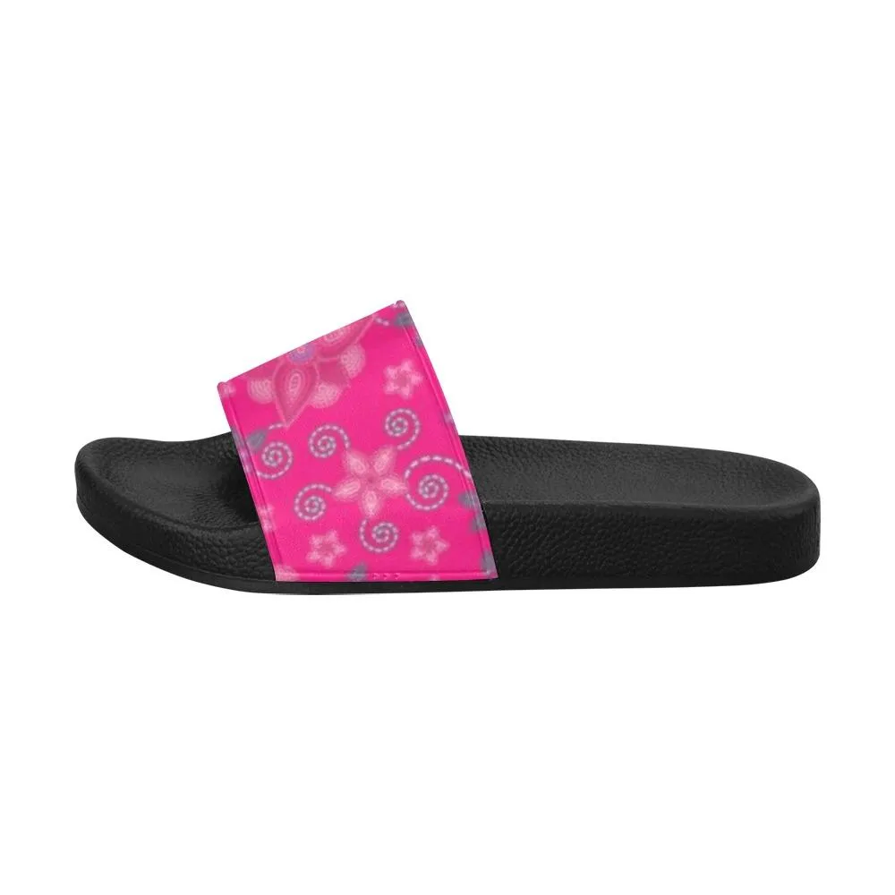 Berry Picking Pink Men's Slide Sandals