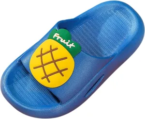 Big Shoe Slipper Home Slippers For Children Kids Fruit Children Slippers Cartoon Soft Snow Leopard Slippers for Girls