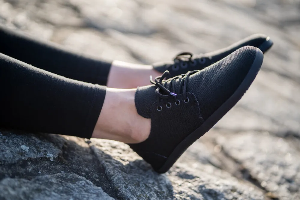 Bindu Barefoot Women’s Casual Hemp Shoes – Black