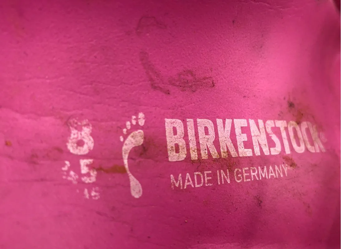 Birkenstock Women's Pink Open Toe Slip-On Slide Sandals - Size EUR 38
