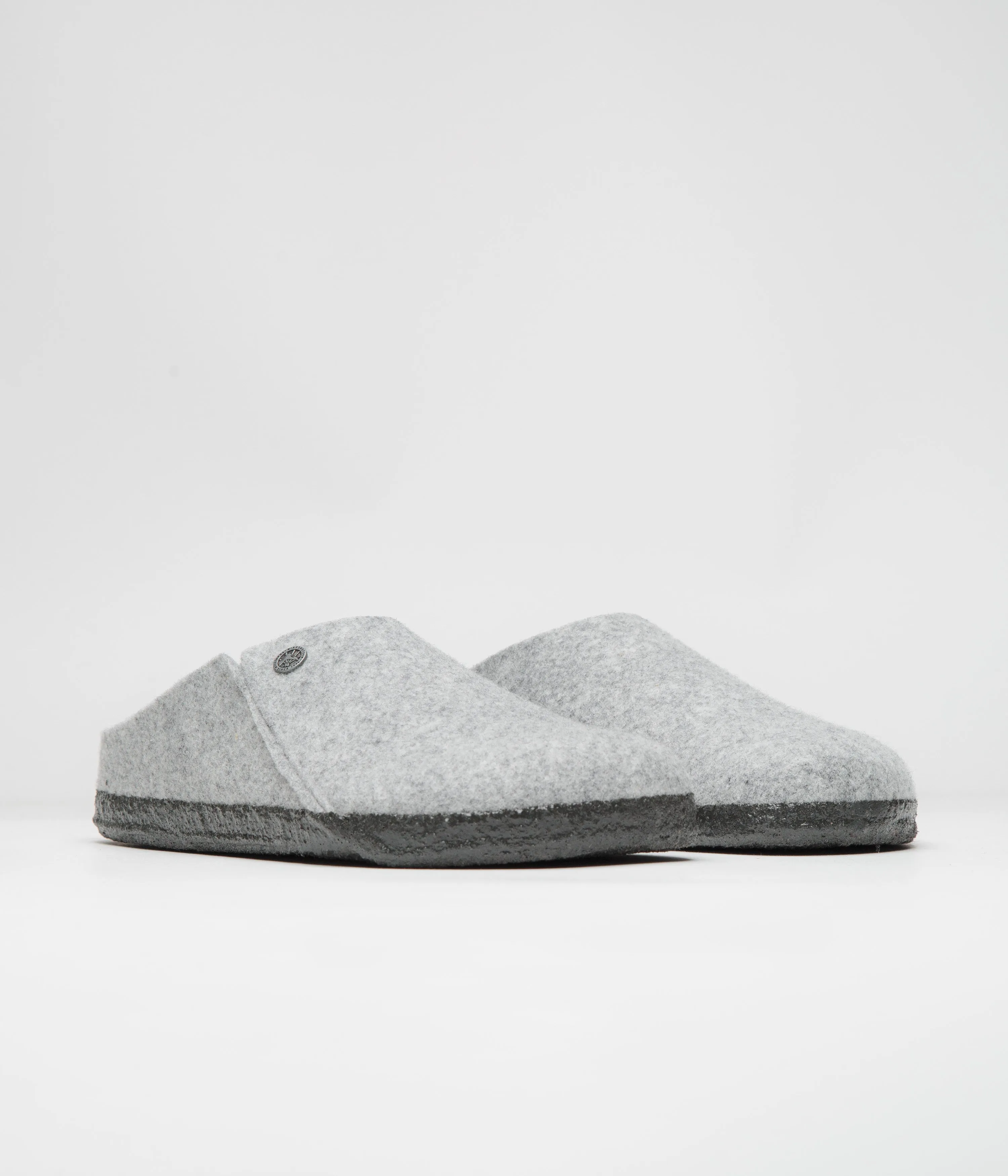Birkenstock Zermatt Felt Slippers - Light Grey