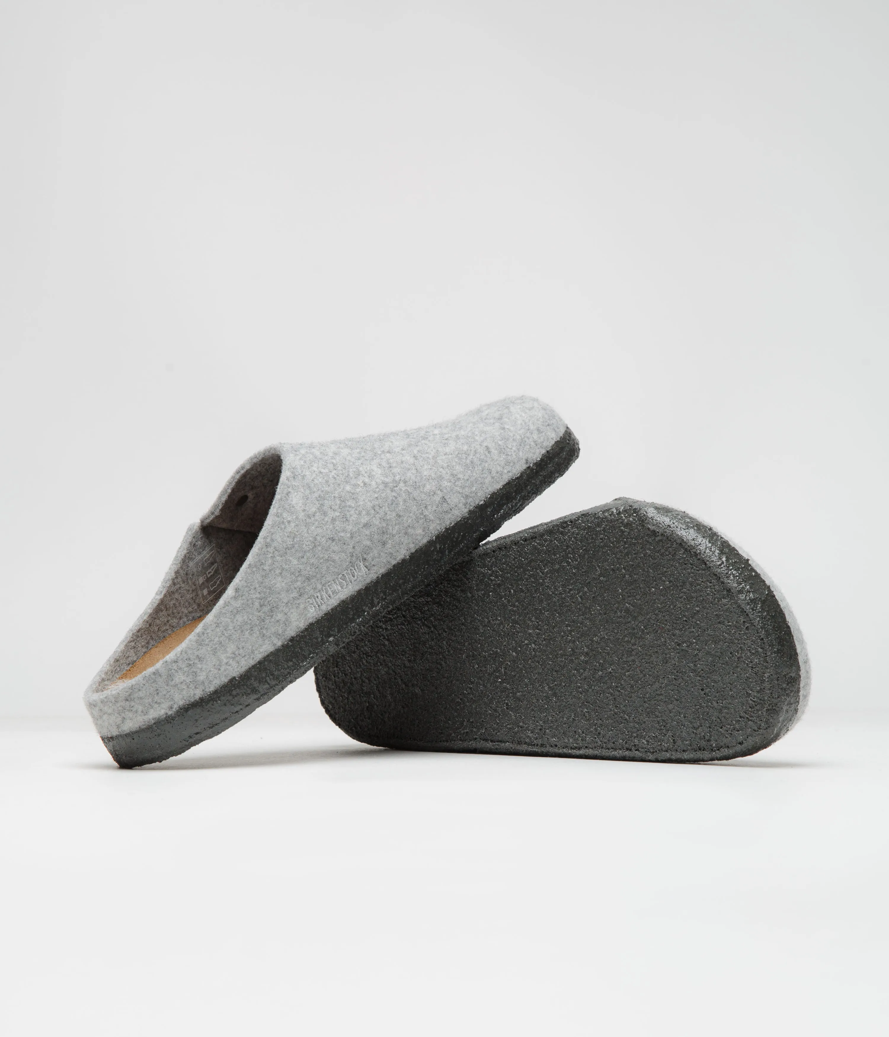 Birkenstock Zermatt Felt Slippers - Light Grey