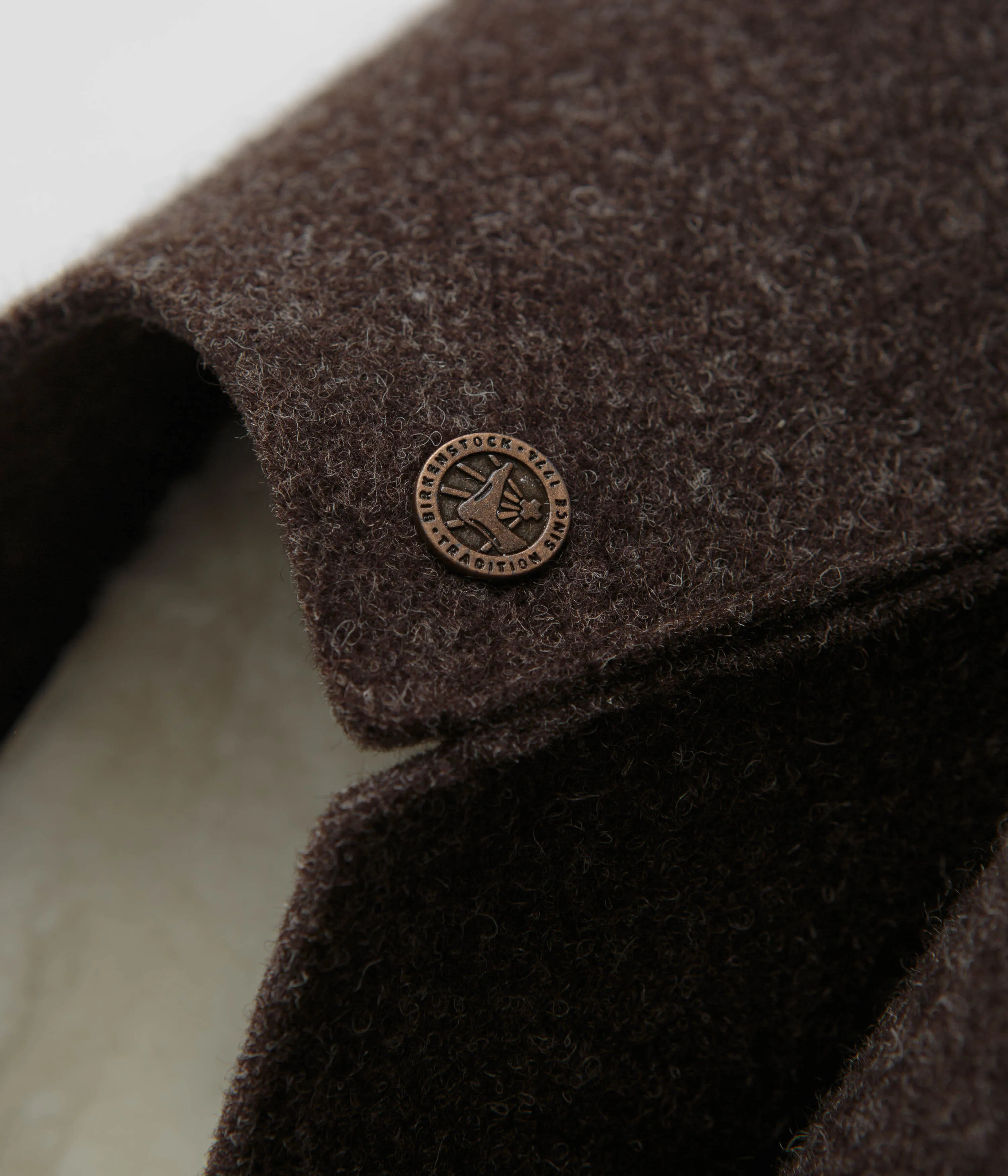 Birkenstock Zermatt Shearling Felt Slippers - Mocha