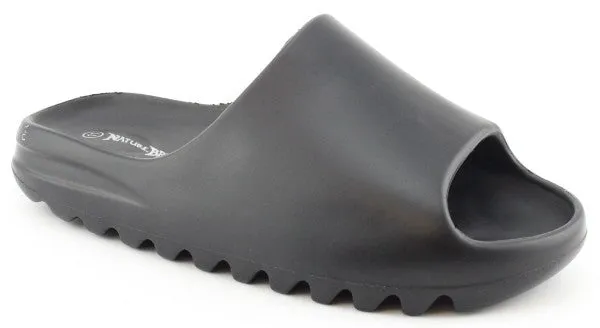 Black Nature Breeze Men'S Thick Sole Slipon Sandals