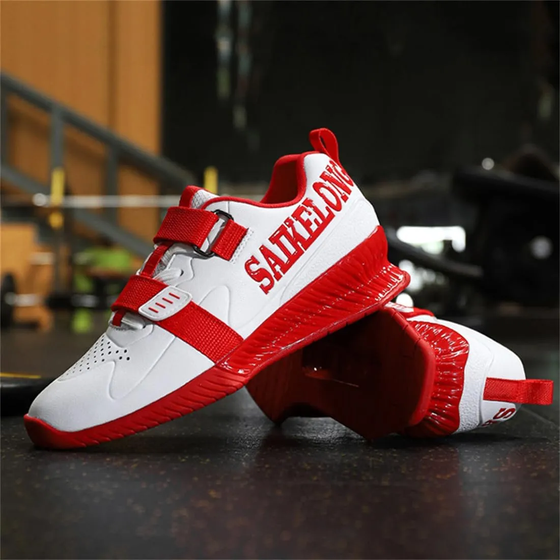 Bodybuilding Trainers for Mens Ligthweight Casual Deadlift Sneakers Weightlifting Squat Shoes Breathable Fitness Sports Shoes