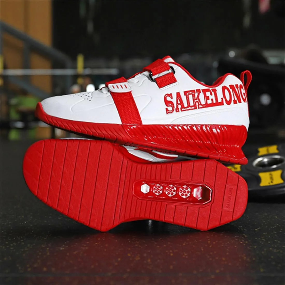 Bodybuilding Trainers for Mens Ligthweight Casual Deadlift Sneakers Weightlifting Squat Shoes Breathable Fitness Sports Shoes