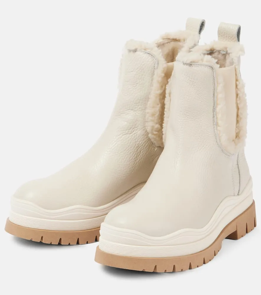 Bogner Arosa 8 shearling-lined leather Chelsea boots