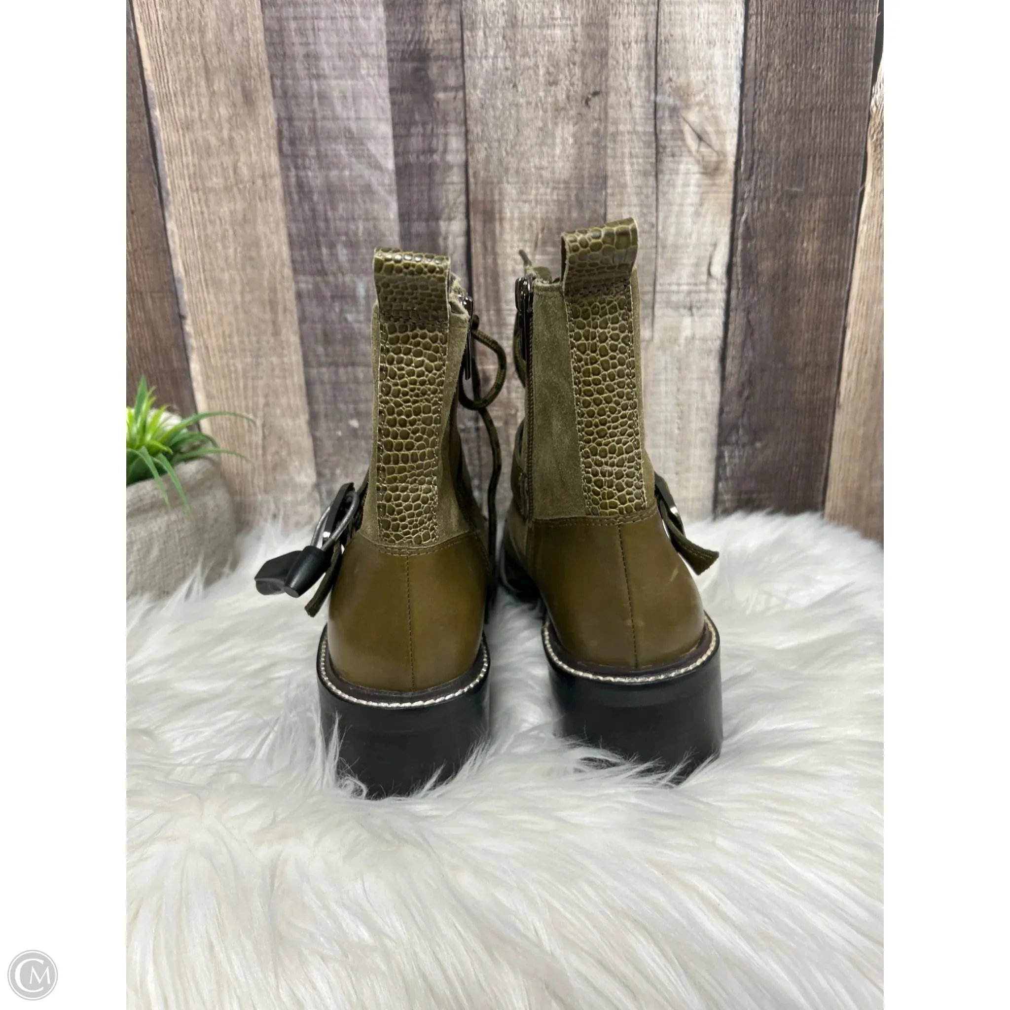 Boots Combat By Vince Camuto In Green, Size: 9