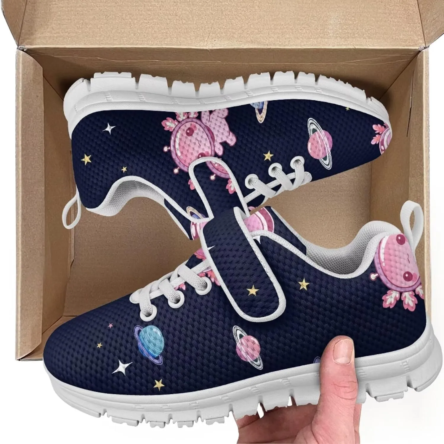Boys Girls Single Buckle Sneakers,Lightweight Spring Outdoor Sports Shoes,Children Anti-Skid Mesh Cycling Sneaker