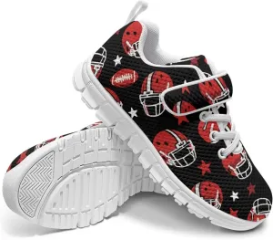 Boys Girls Single Buckle Sneakers,Lightweight Spring Outdoor Sports Shoes,Children Anti-Skid Mesh Cycling Sneaker