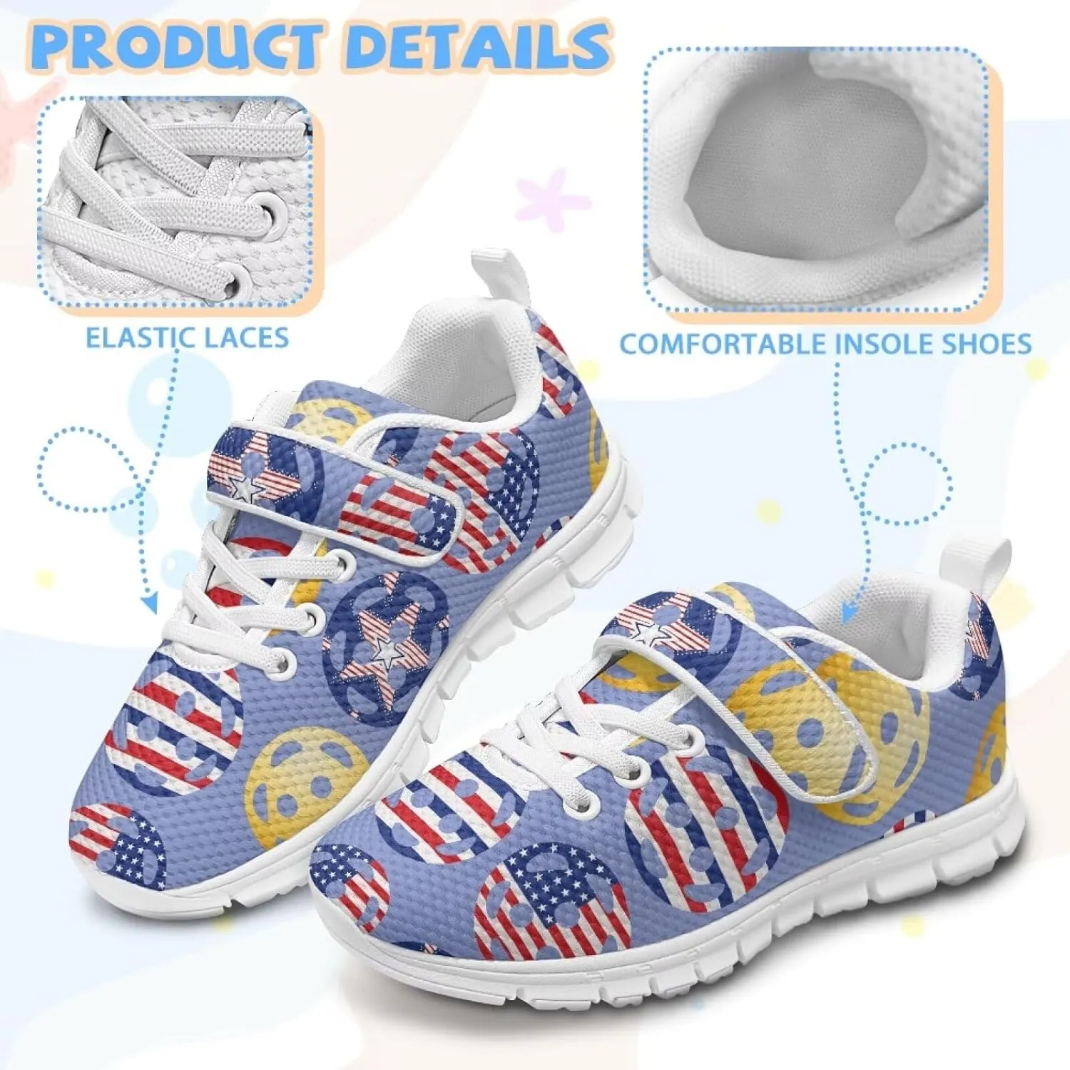 Boys Girls Single Buckle Sneakers,Lightweight Spring Outdoor Sports Shoes,Children Anti-Skid Mesh Cycling Sneaker