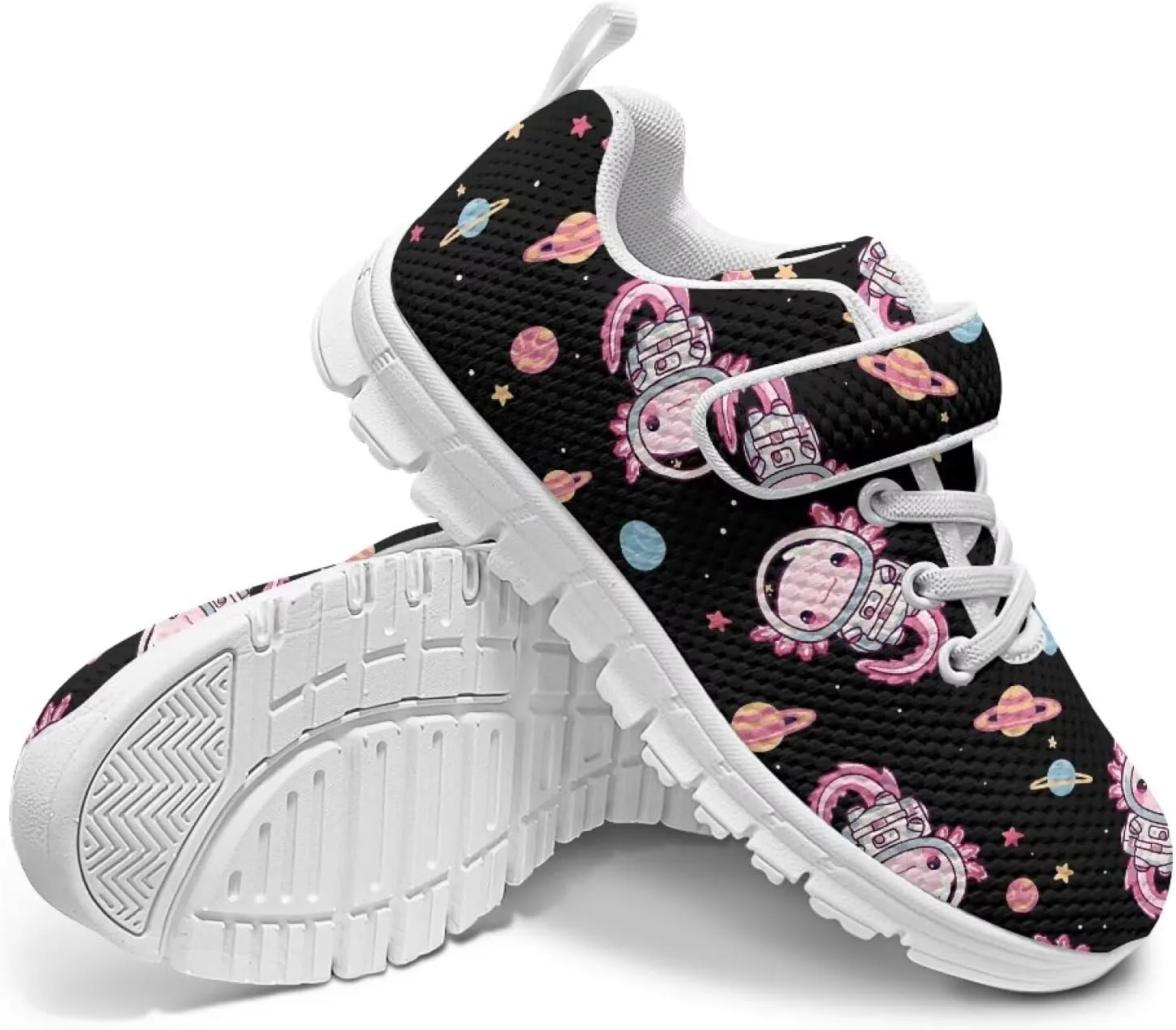 Boys Girls Single Buckle Sneakers,Lightweight Spring Outdoor Sports Shoes,Children Anti-Skid Mesh Cycling Sneaker