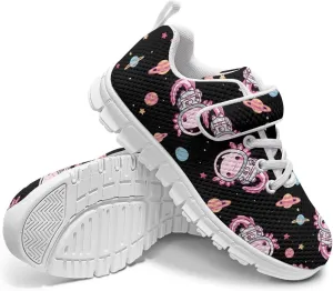 Boys Girls Single Buckle Sneakers,Lightweight Spring Outdoor Sports Shoes,Children Anti-Skid Mesh Cycling Sneaker