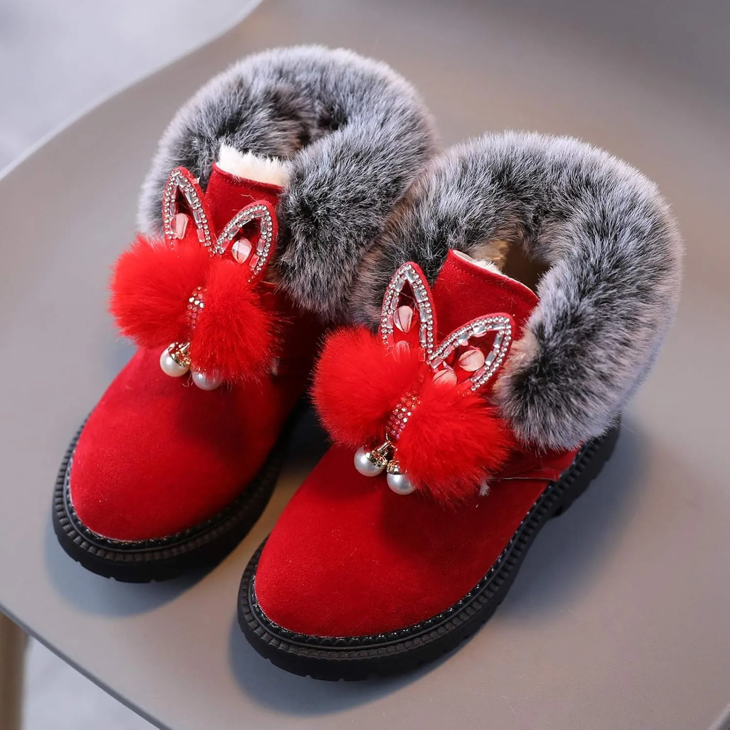 Boys Girls Waterproof Outdoor Ankle Boots Buckle Strap Short Combat Boots Casual Shoes for Little Kids Toddler