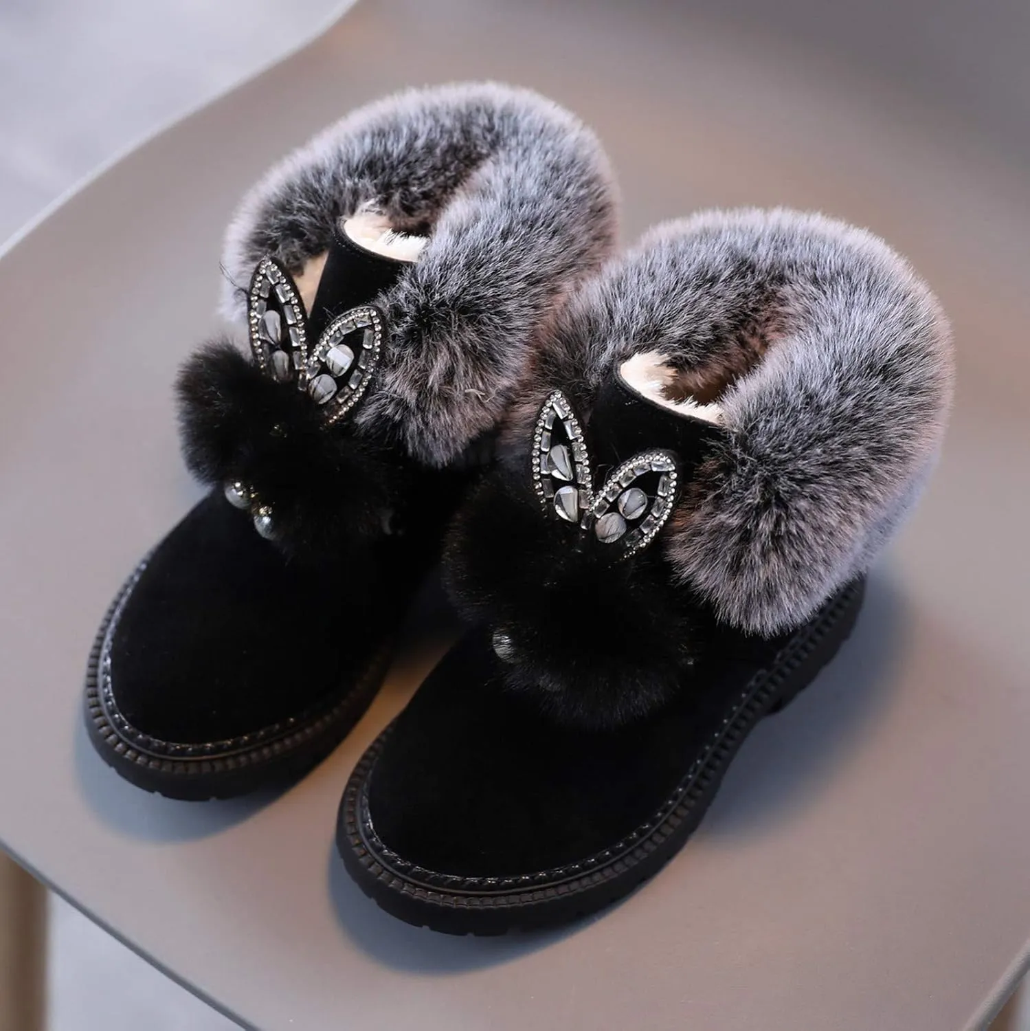 Boys Girls Waterproof Outdoor Ankle Boots Buckle Strap Short Combat Boots Casual Shoes for Little Kids Toddler