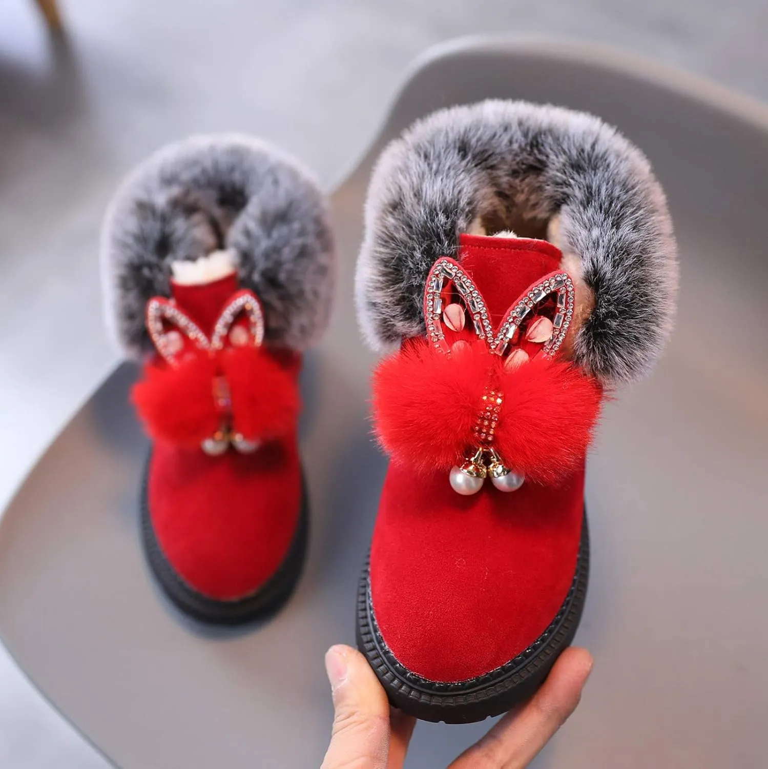 Boys Girls Waterproof Outdoor Ankle Boots Buckle Strap Short Combat Boots Casual Shoes for Little Kids Toddler