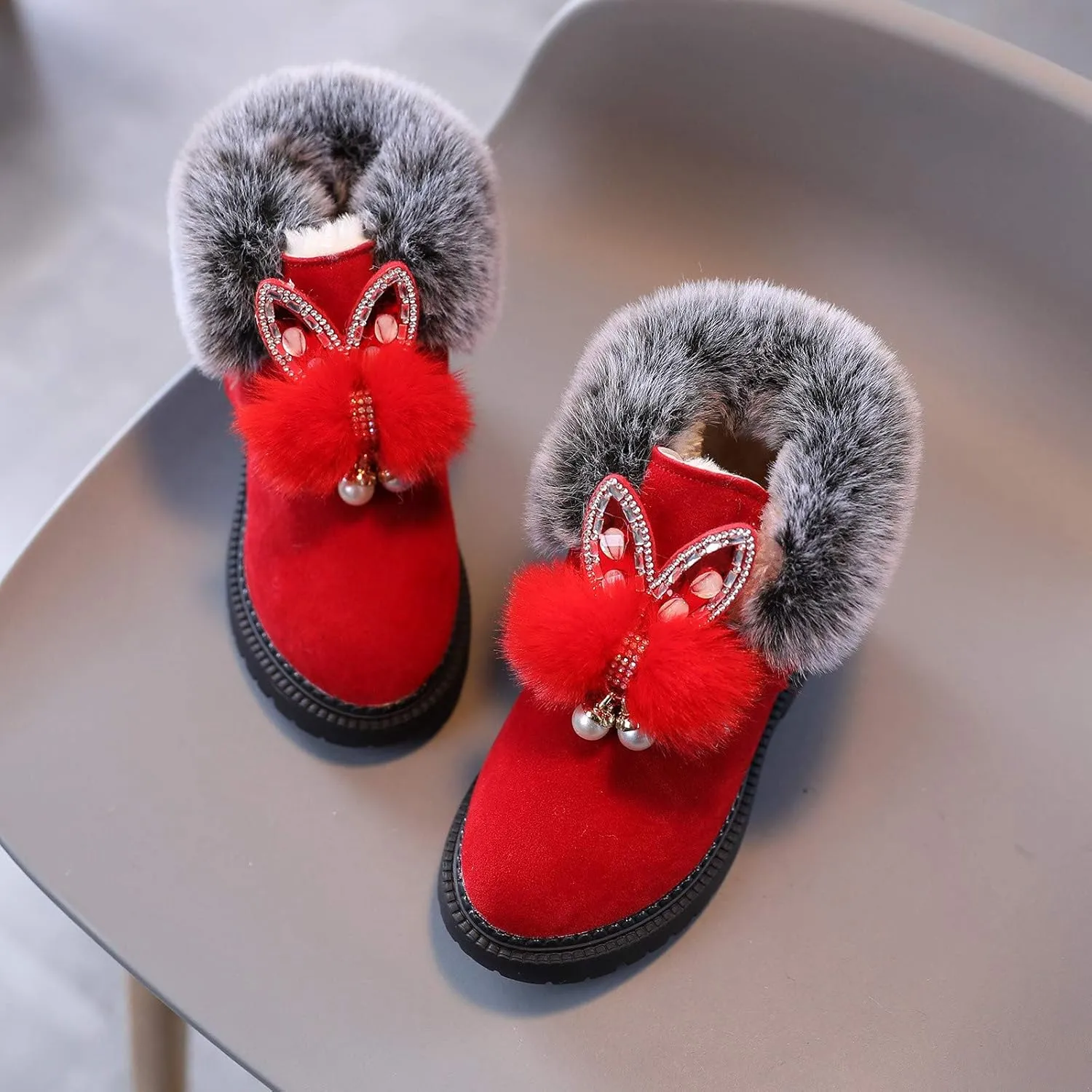 Boys Girls Waterproof Outdoor Ankle Boots Buckle Strap Short Combat Boots Casual Shoes for Little Kids Toddler