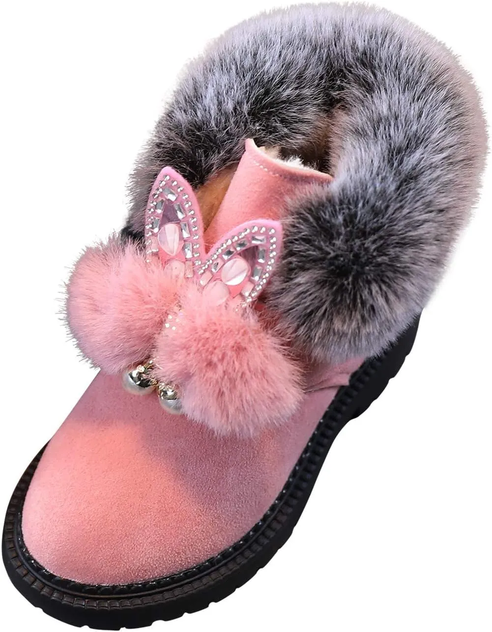 Boys Girls Waterproof Outdoor Ankle Boots Buckle Strap Short Combat Boots Casual Shoes for Little Kids Toddler