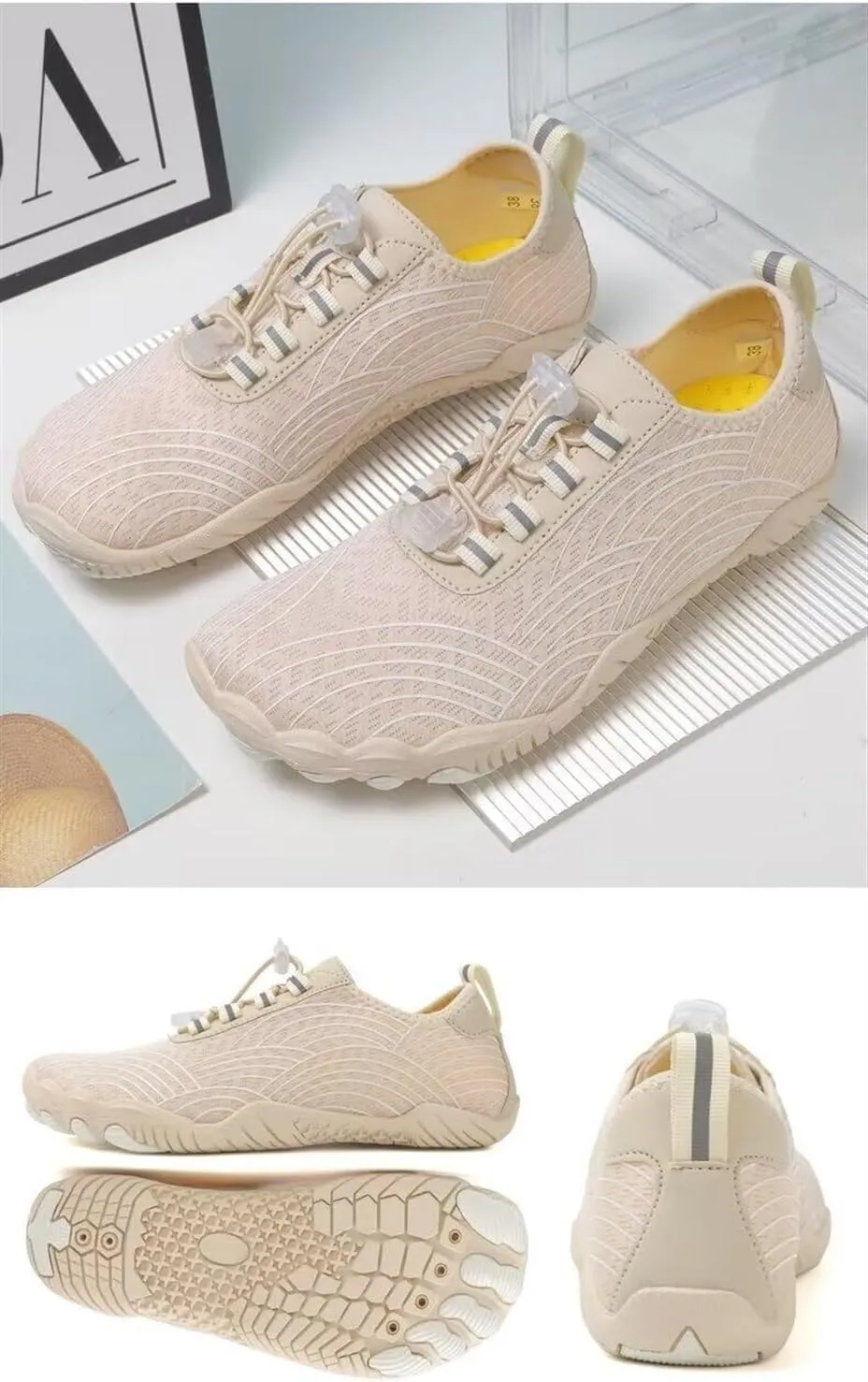Breathable Barefoot Shoes for Women Men & Non-Slip Athletic Footwear Wide Toe Water Shoes Hike Barefoot Shoes for Womens Mens Footwear