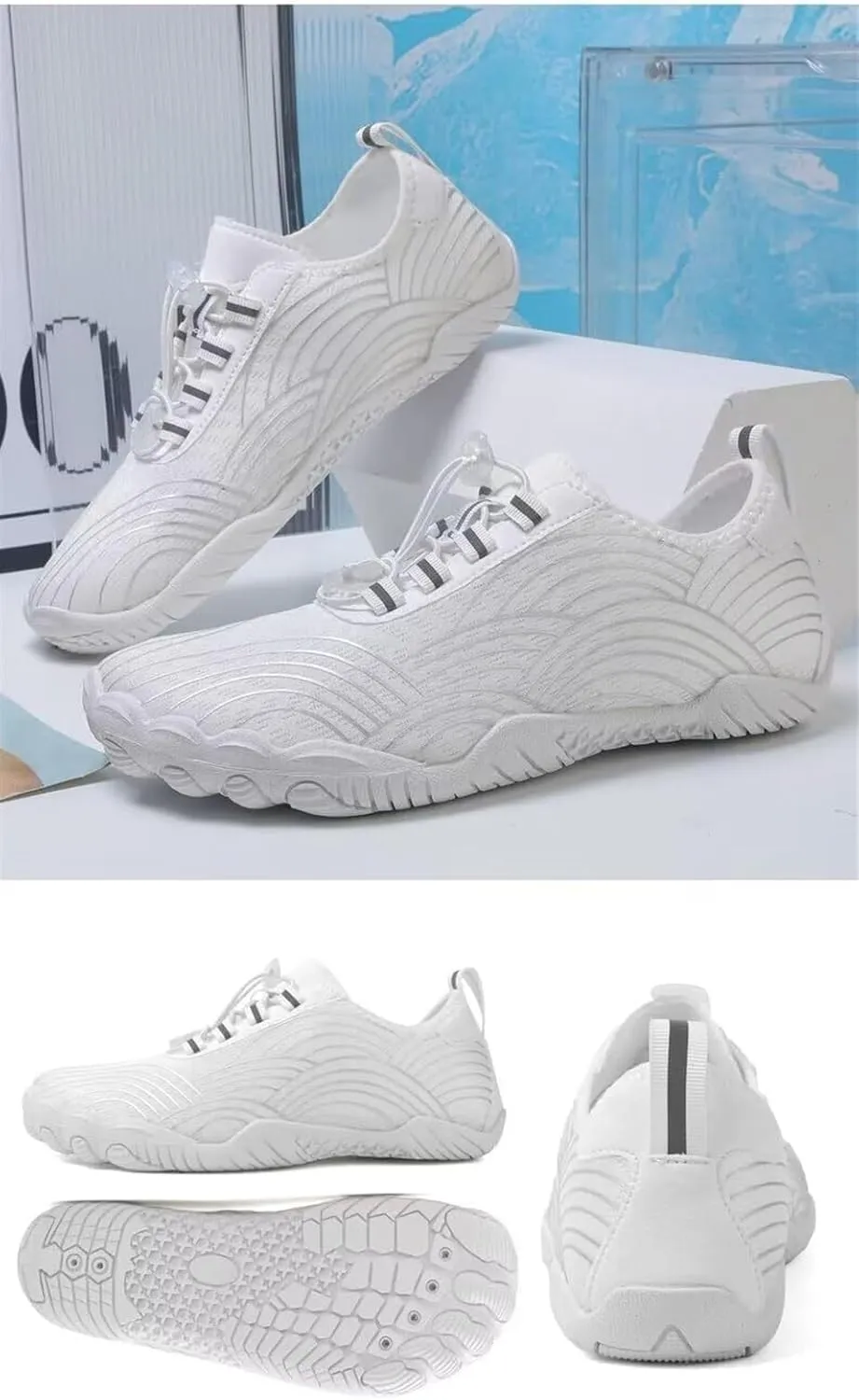 Breathable Barefoot Shoes for Women Men & Non-Slip Athletic Footwear Wide Toe Water Shoes Hike Barefoot Shoes for Womens Mens Footwear