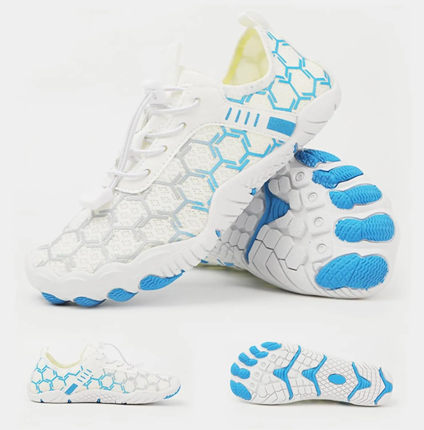 Breathable Barefoot Shoes for Women Men Pro Barefoot Shoes with Wide Toe Box Healthy & Non-Slip Barefoot Shoes Grounded Footwear Barefoot Shoes Quick Dry Zero Drop Trail Running Shoes Hiking Sneakers