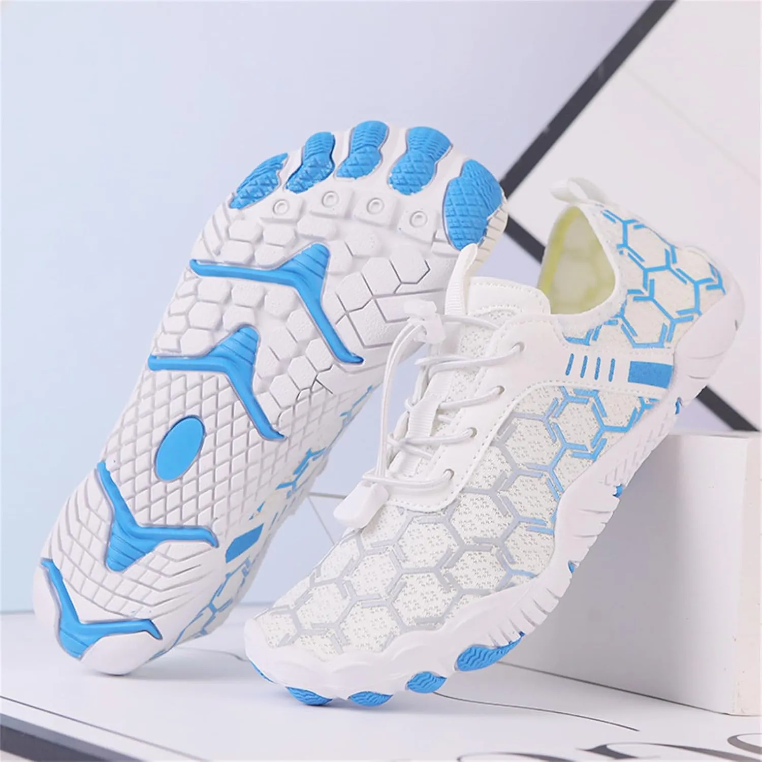 Breathable Barefoot Shoes for Women Men Pro Barefoot Shoes with Wide Toe Box Healthy & Non-Slip Barefoot Shoes Grounded Footwear Barefoot Shoes Quick Dry Zero Drop Trail Running Shoes Hiking Sneakers