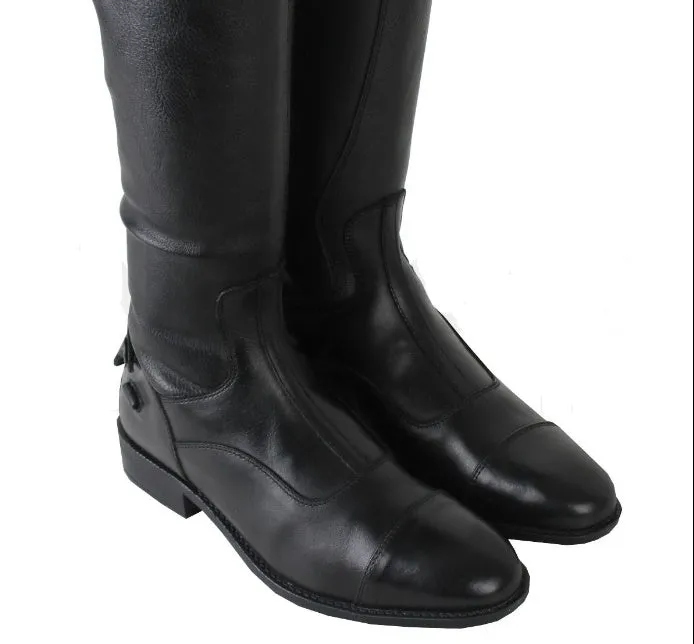 Brogini Casperia Mens Long Leather Riding Boots (Black)