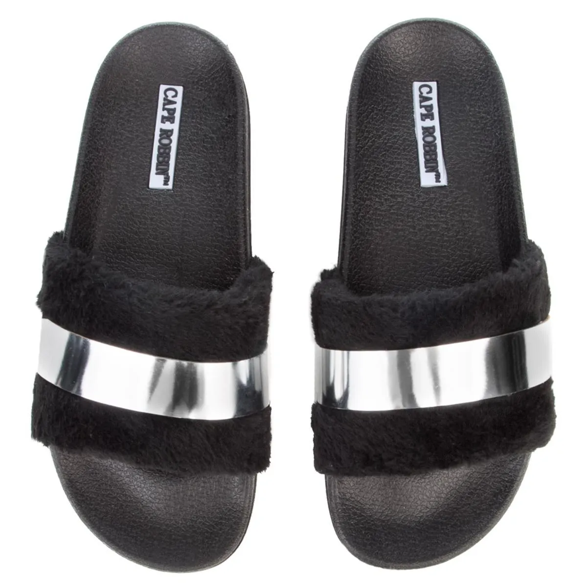 Cape Robbin Moira-26 Silver Slides Silver
