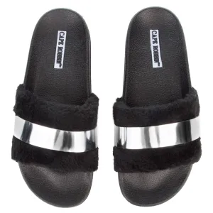 Cape Robbin Moira-26 Silver Slides Silver