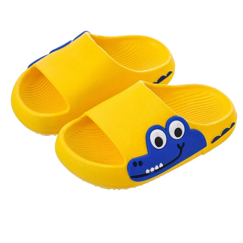 Cartoon Crocodile Kids Slippers