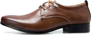 Casual Business Oxfords Shoes Men Low Heel Matte Leather Shoes Elegant Balck Dress Oxfords Business Formal Shoe Men Arch Support Walking Formal Sneakers Elegant Dating Leather Shoe Man