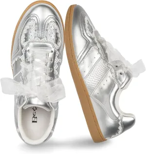 Casual Sneakers for Women Lace Detail  Elegant Ribbon Lace-Up Fashion Sneakers with Leather Upper Memory Foam Insole and Slip On Trendy Casual Shoes for Women
