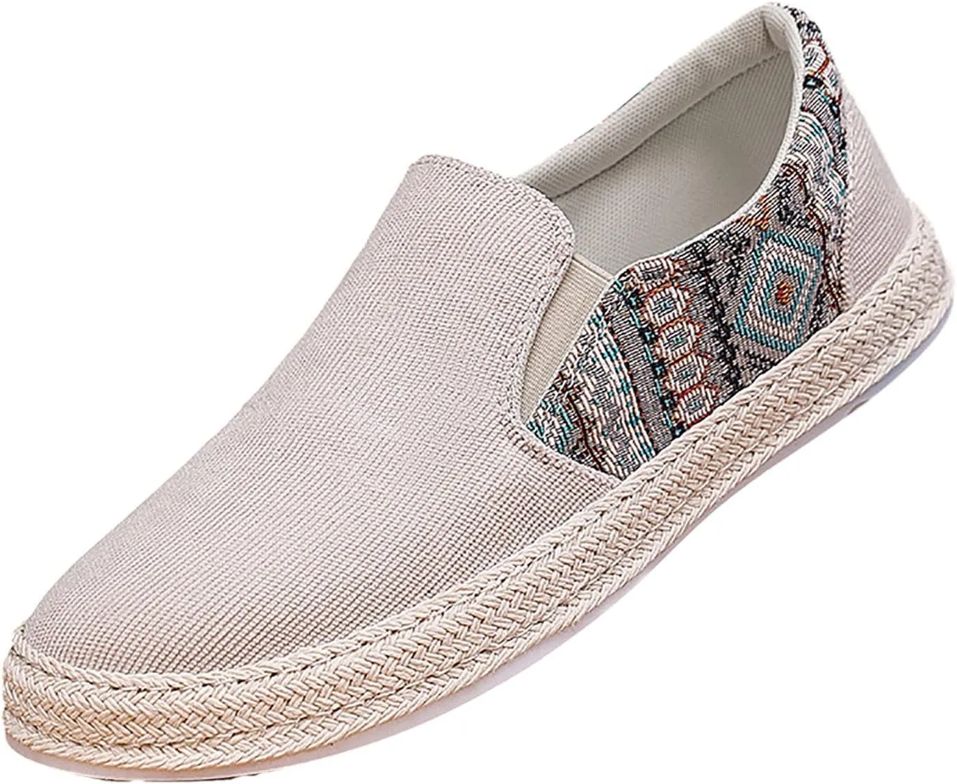 Casual Walking Shoes 2022 Men's New Spring and Fisherman's Shoes Canvas Thick Soled Slip On