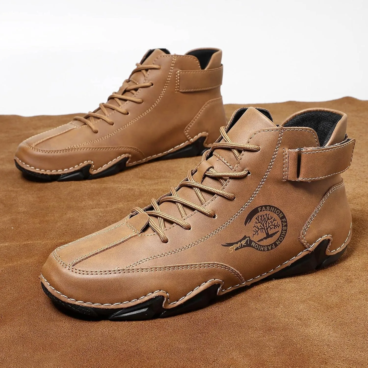 Casual Walking Shoes Winter Pull On Outwear Fashionable Classic Short Boots PU Breathable Cool Boots