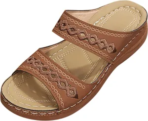 Cathalem Summer Sandals for Women 2024 Comfortable Walking Sandals with Arch Support Fashion Orthotic Slides