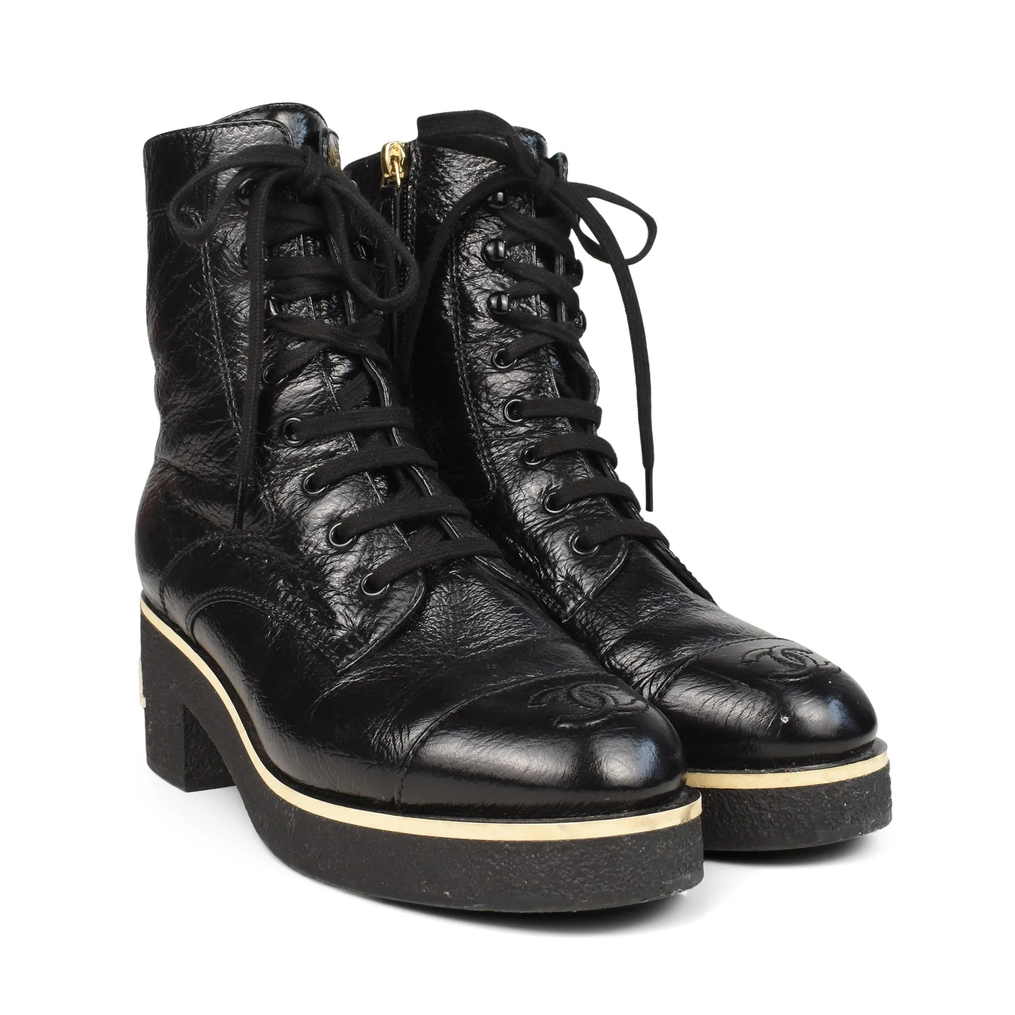 Chanel Combat Boots - Women's 37